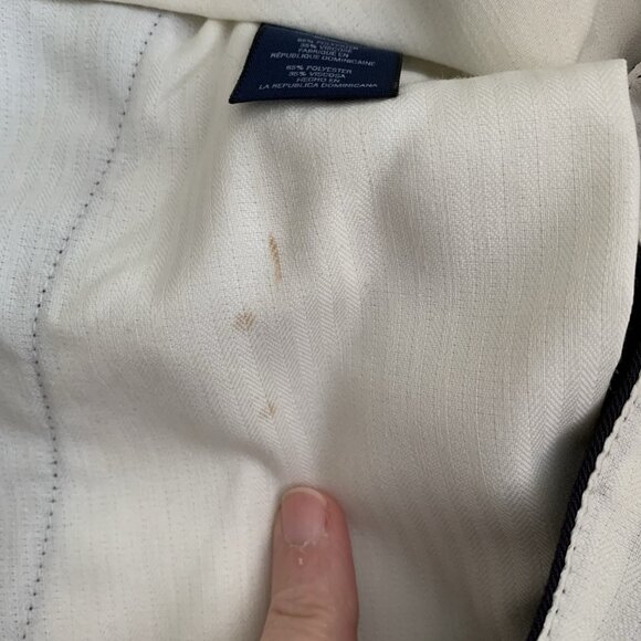 Chaps Pants Men's 36x30 Navy Pleated Classic Fit Cotton Trousers Cuffed Hem - Picture 7 of 8